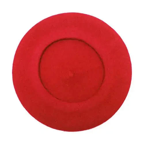 ZLYC Wool French Beret Hat Solid Color Beret Cap for Women Girls - 5