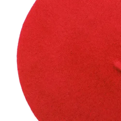 ZLYC Wool French Beret Hat Solid Color Beret Cap for Women Girls - 6