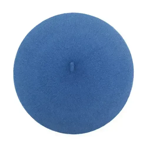 ZLYC Wool French Beret Hat Solid Color Beret Cap for Women Girls - 4