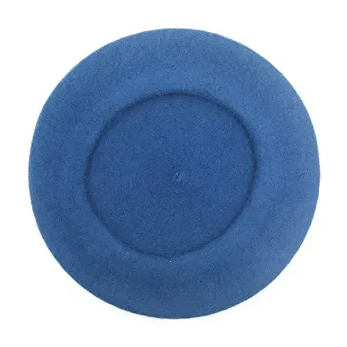 ZLYC Wool French Beret Hat Solid Color Beret Cap for Women Girls - 5