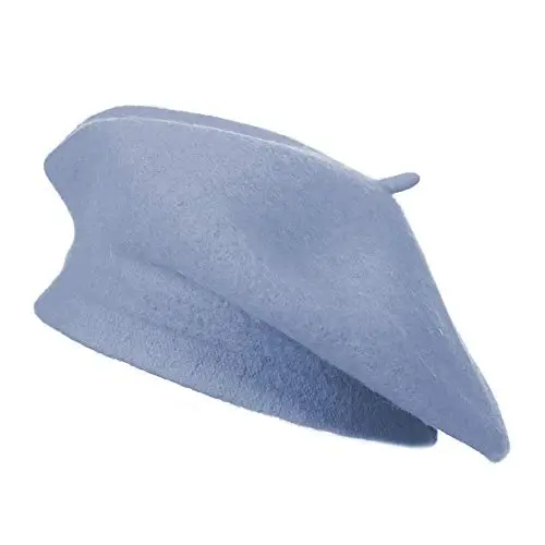 ZLYC Wool French Beret Hat Solid Color Beret Cap for Women Girls - ZLYC