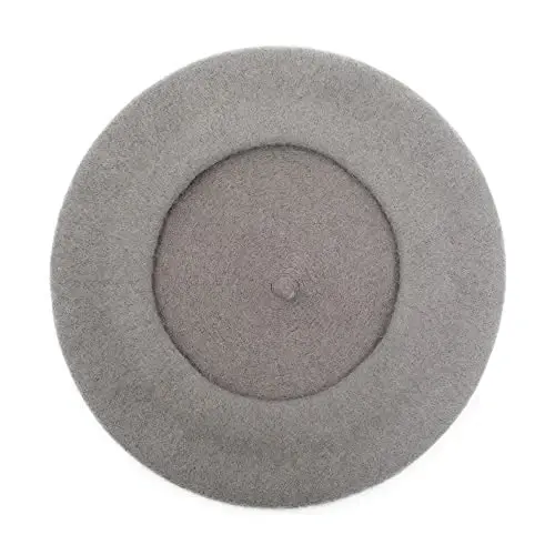 ZLYC Wool French Beret Hat Solid Color Beret Cap for Women Girls - 5