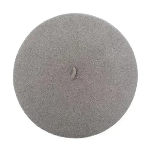 ZLYC Wool French Beret Hat Solid Color Beret Cap for Women Girls - 4
