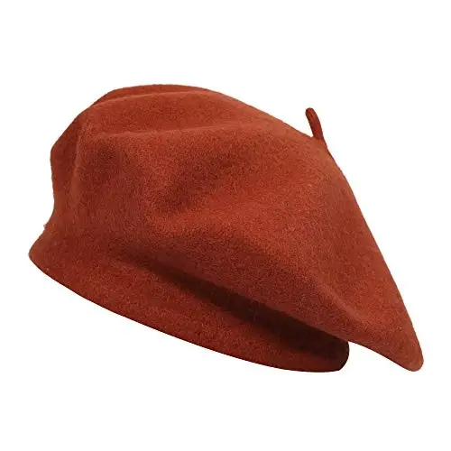 ZLYC Wool French Beret Hat Solid Color Beret Cap for Women Girls - ZLYC