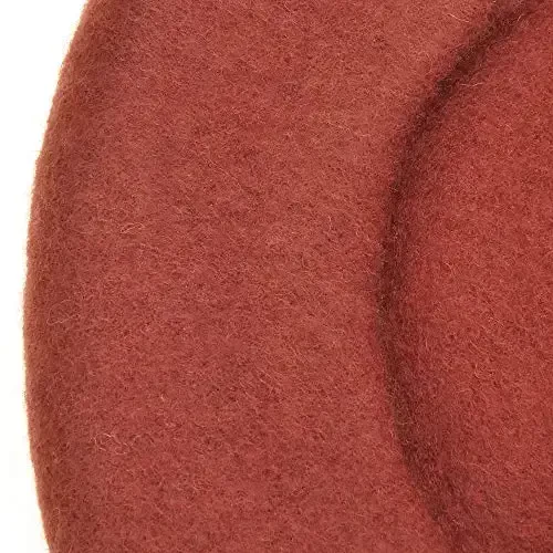 ZLYC Wool French Beret Hat Solid Color Beret Cap for Women Girls - 6