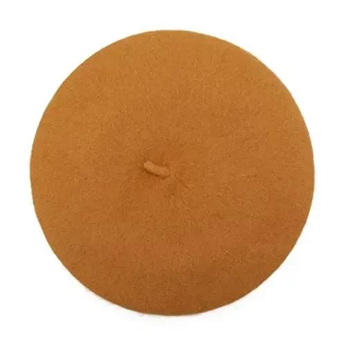 ZLYC Wool French Beret Hat Solid Color Beret Cap for Women Girls - 4