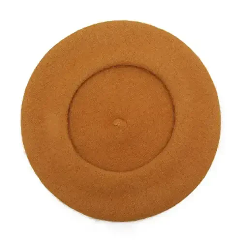 ZLYC Wool French Beret Hat Solid Color Beret Cap for Women Girls - 5