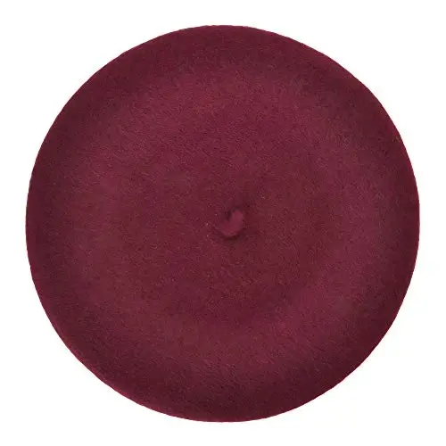 ZLYC Wool French Beret Hat Solid Color Beret Cap for Women Girls - 5