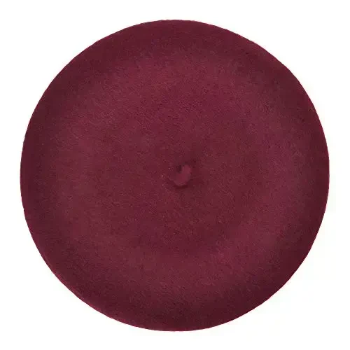 ZLYC Wool French Beret Hat Solid Color Beret Cap for Women Girls - 5