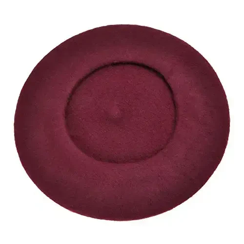 ZLYC Wool French Beret Hat Solid Color Beret Cap for Women Girls - 6