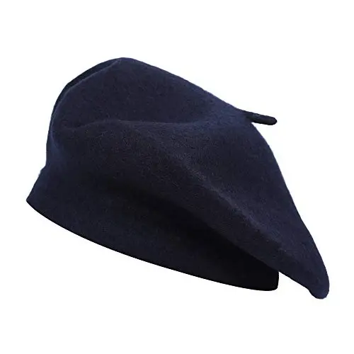 ZLYC Wool French Beret Hat Solid Color Beret Cap for Women Girls - ZLYC