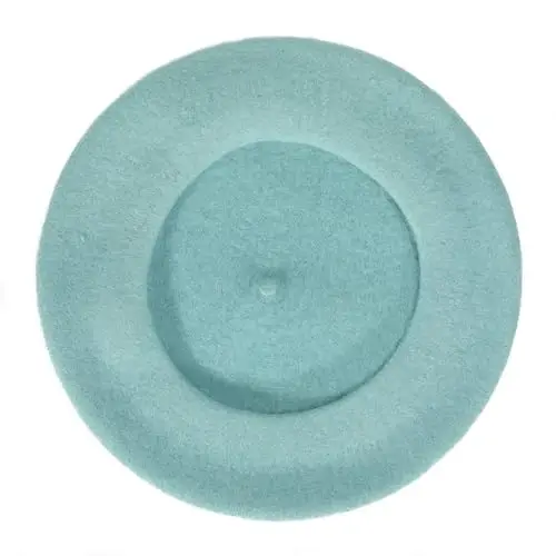ZLYC Wool French Beret Hat Solid Color Beret Cap for Women Girls - 1