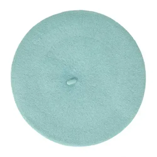 ZLYC Wool French Beret Hat Solid Color Beret Cap for Women Girls - 4