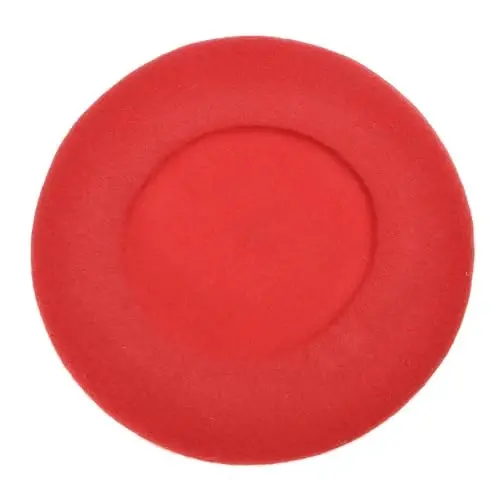 ZLYC Wool French Beret Hat Solid Color Beret Cap for Women Girls - 1