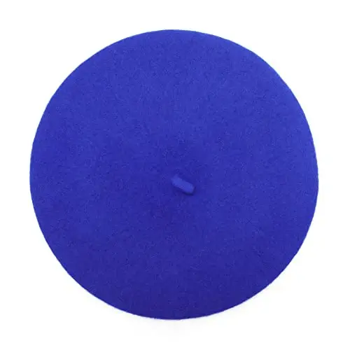 ZLYC Wool French Beret Hat Solid Color Beret Cap for Women Girls - 11