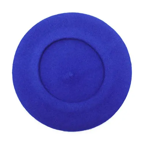 ZLYC Wool French Beret Hat Solid Color Beret Cap for Women Girls - 12