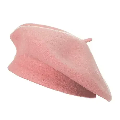 ZLYC Wool French Beret Hat Solid Color Beret Cap for Women Girls - 4