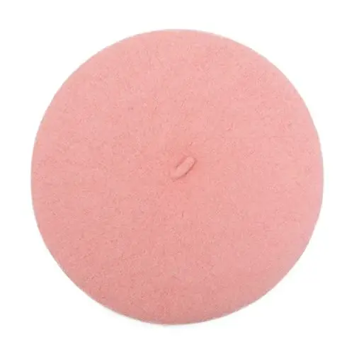 ZLYC Wool French Beret Hat Solid Color Beret Cap for Women Girls - 4