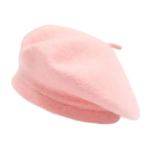 ZLYC Wool French Beret Hat Solid Color Beret Cap for Women Girls - 4