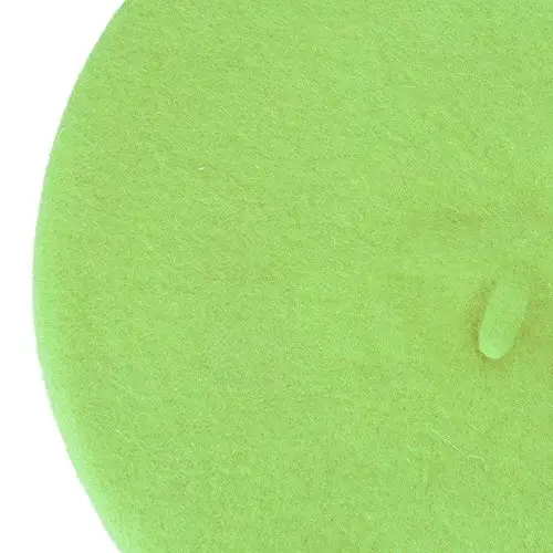 ZLYC Wool French Beret Hat Solid Color Beret Cap for Women Girls - 6