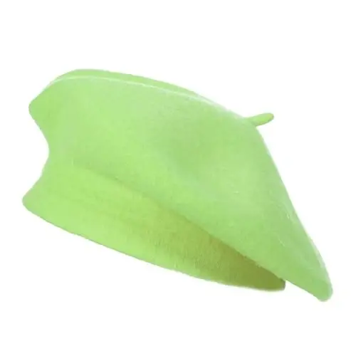 ZLYC Wool French Beret Hat Solid Color Beret Cap for Women Girls - 4