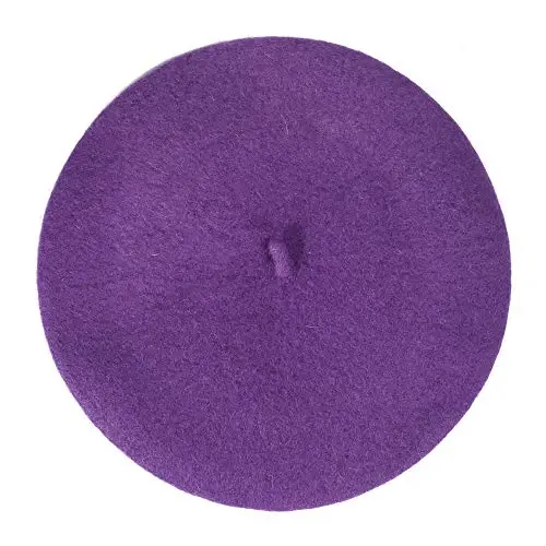 ZLYC Wool French Beret Hat Solid Color Beret Cap for Women Girls - 4