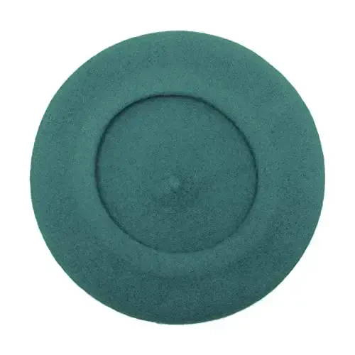 ZLYC Wool French Beret Hat Solid Color Beret Cap for Women Girls - 5