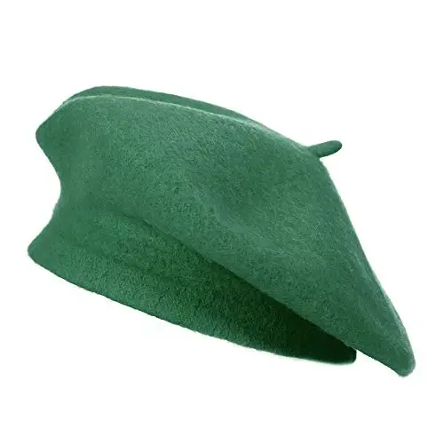 ZLYC Wool French Beret Hat Solid Color Beret Cap for Women Girls - 4