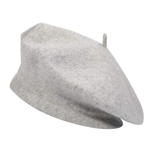 ZLYC Wool French Beret Hat Solid Color Beret Cap for Women Girls - ZLYC