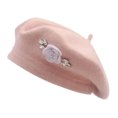 ZLYC Wool French Beret Hat Solid Color Classic Artist Cap for Women | soft warm,Parisian café daily styling, office blazer workwear, city travel photo shoot,festival vintage party artist costume - 1