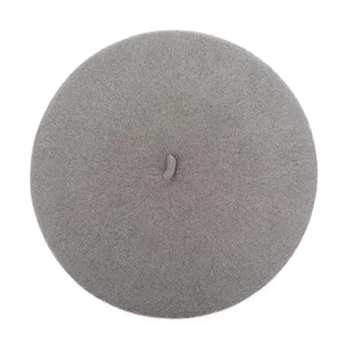ZLYC Wool French Beret Hat Solid Color Beret Cap for Women Girls - 4