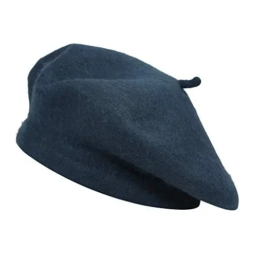 ZLYC Wool French Beret Hat Solid Color Beret Cap for Women Girls 