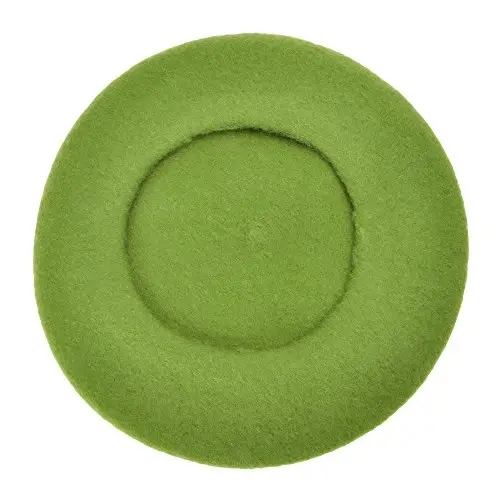 ZLYC Wool French Beret Hat Solid Color Beret Cap for Women Girls - 6