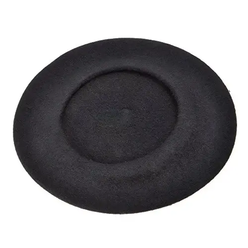 ZLYC Wool French Beret Hat Solid Color Beret Cap for Women Girls - 12
