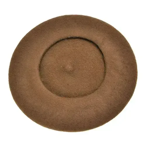 ZLYC Wool French Beret Hat Solid Color Beret Cap for Women Girls - 5