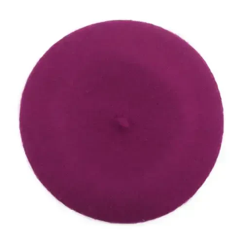 ZLYC Wool French Beret Hat Solid Color Beret Cap for Women Girls - 4