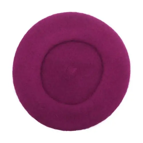 ZLYC Wool French Beret Hat Solid Color Beret Cap for Women Girls - 4