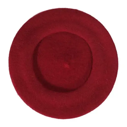 ZLYC Wool French Beret Hat Solid Color Beret Cap for Women Girls 