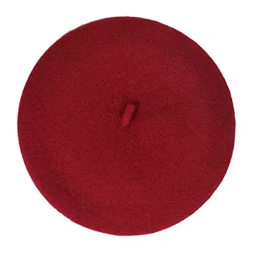 ZLYC Wool French Beret Hat Solid Color Beret Cap for Women Girls - 4