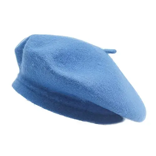 ZLYC Wool French Beret Hat Solid Color Beret Cap for Women Girls - MODAZONE