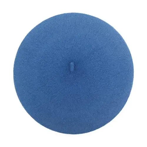 ZLYC Wool French Beret Hat Solid Color Beret Cap for Women Girls - 4
