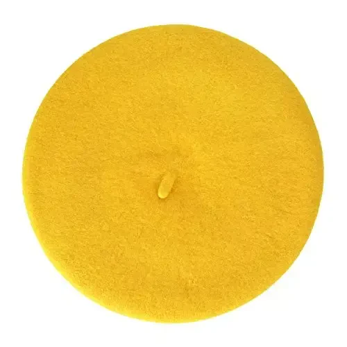 ZLYC Wool French Beret Hat Solid Color Beret Cap for Women Girls - 4