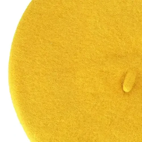 ZLYC Wool French Beret Hat Solid Color Beret Cap for Women Girls - 6