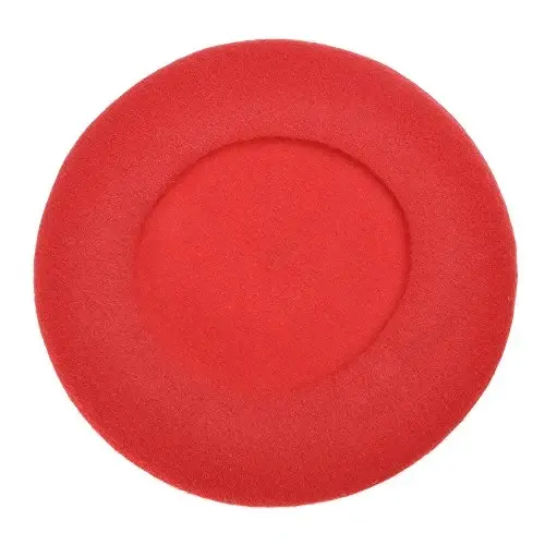 ZLYC Wool French Beret Hat Solid Color Beret Cap for Women Girls - 5