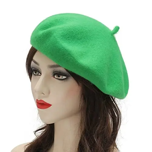 ZLYC Wool French Beret Hat Solid Color Beret Cap for Women Girls - 3