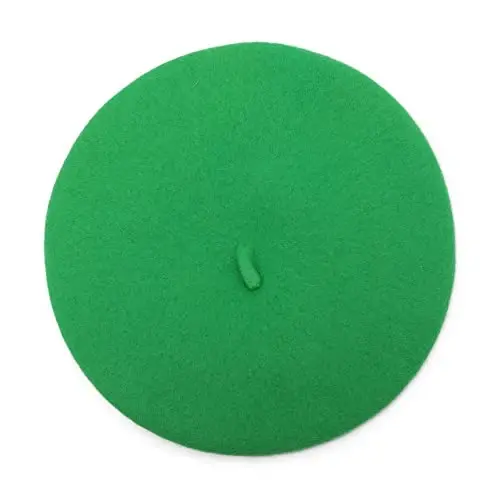 ZLYC Wool French Beret Hat Solid Color Beret Cap for Women Girls - 4