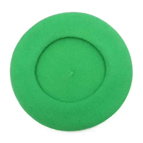 ZLYC Wool French Beret Hat Solid Color Beret Cap for Women Girls - 5