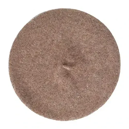 ZLYC Wool French Beret Hat Solid Color Beret Cap for Women Girls - 4