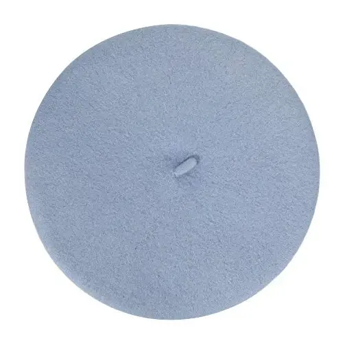 ZLYC Wool French Beret Hat Solid Color Beret Cap for Women Girls - 4