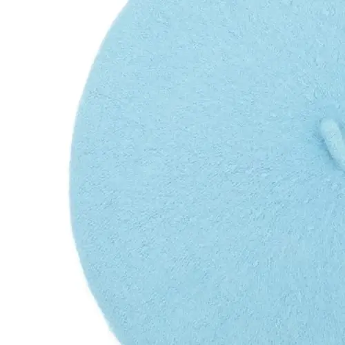 ZLYC Wool French Beret Hat Solid Color Beret Cap for Women Girls - 6